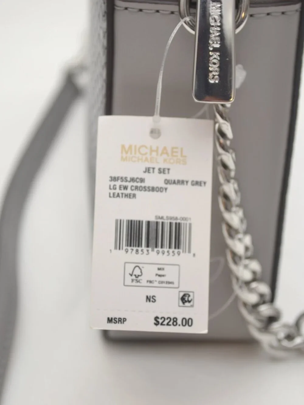 Michael Kors Jet Set East West Leather Crossbody Bag BNWT